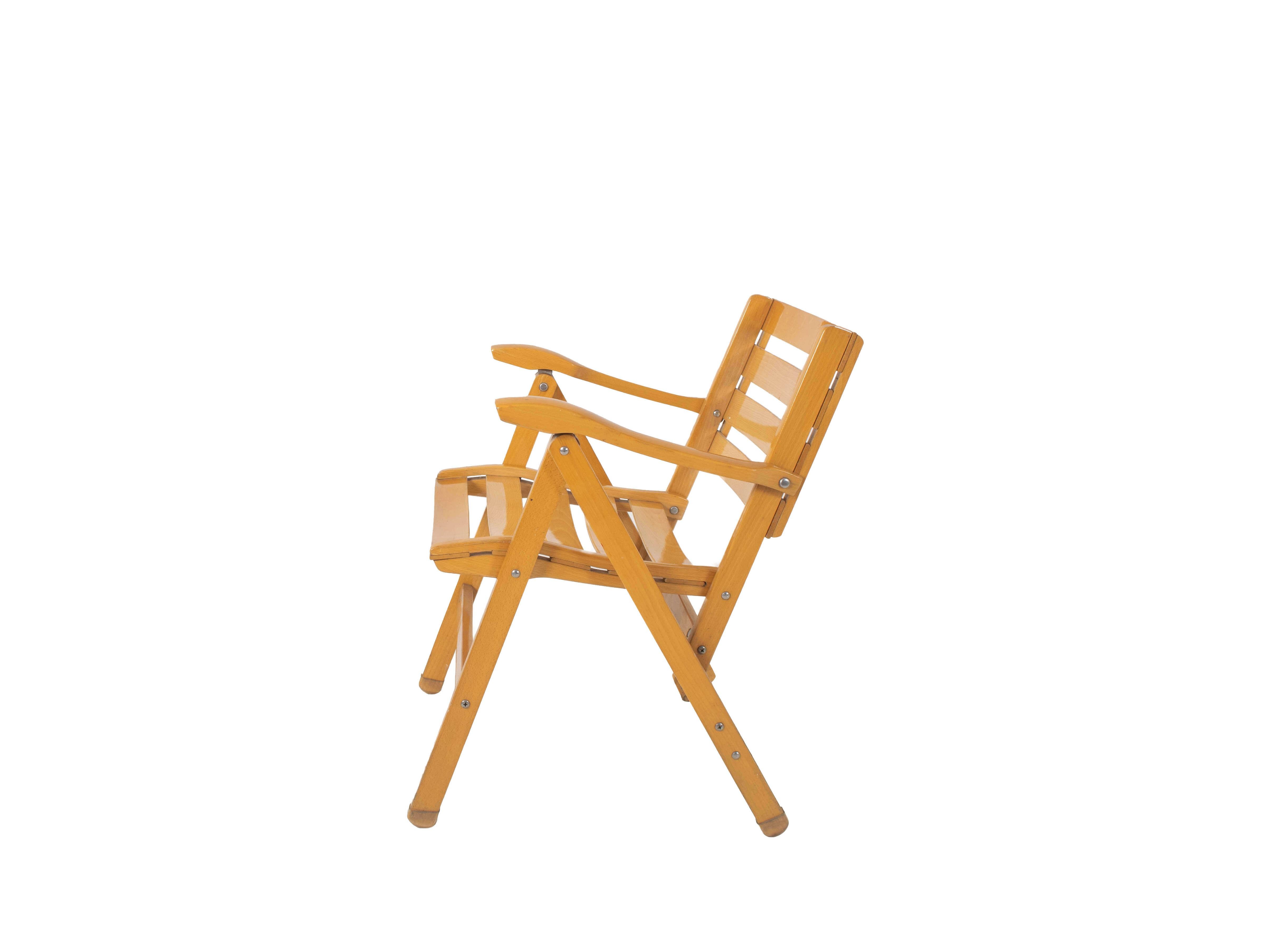 Ensemble de chaises à baldaquin pliantes Ico Parisi pour Reguitti, Italie 1970 en vente 4