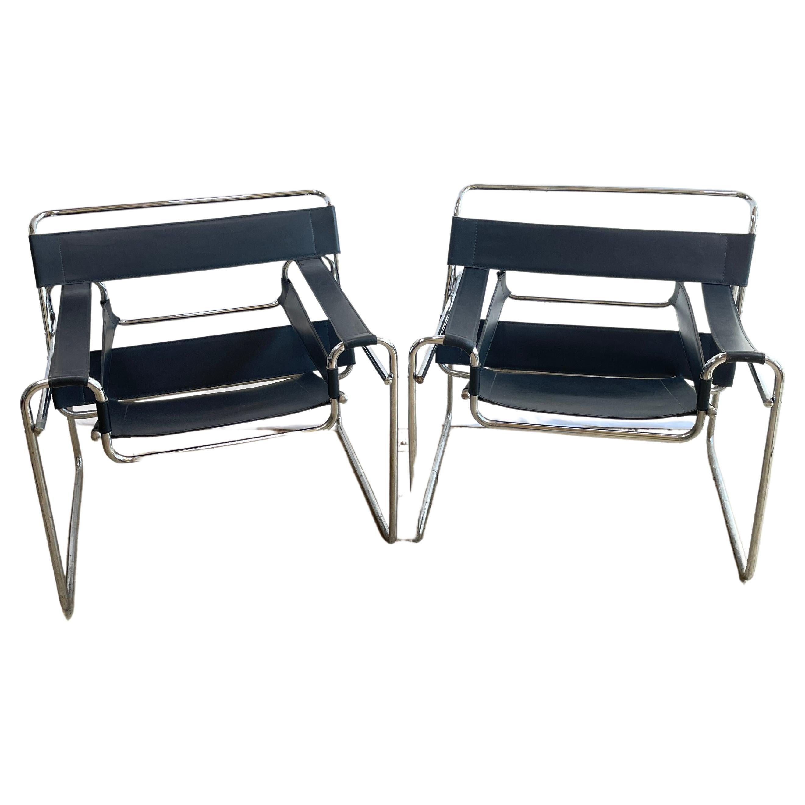 Set of Iconic Wassily Chair by Marcel Breuer