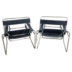 Vintage Set of Iconic Wassily Chair by Marcel Breuer