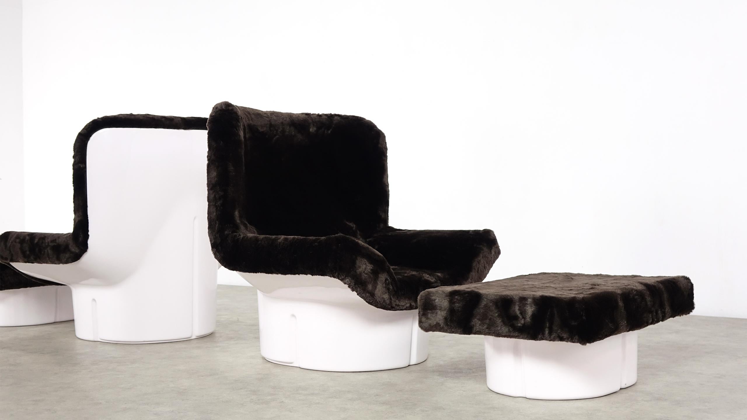 Set of IL Poltrone Lounge Chair T. Ammannati & G.P. Vitelli Für Comfort Italy 1