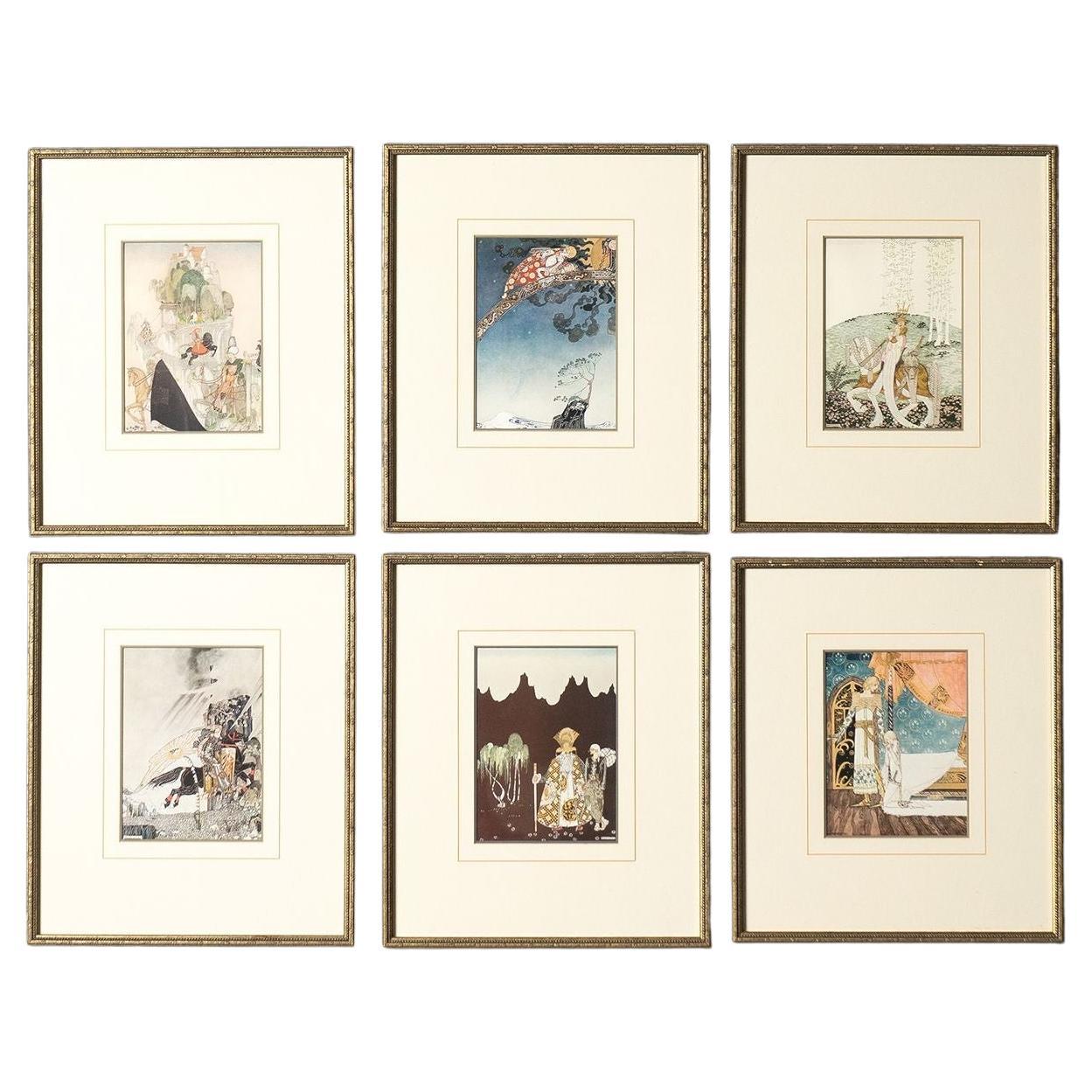 Set of Illustrations from East of the Sun and West of the Moon by Kay Nielsen