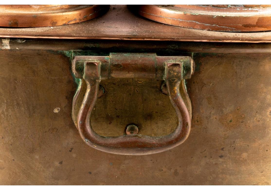 Set of Industrial Era Lewis Conger 'New York/France' Copper Pots in Boiler 3