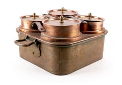 Set of Industrial Era Lewis Conger 'New York/France' Copper Pots in Boiler