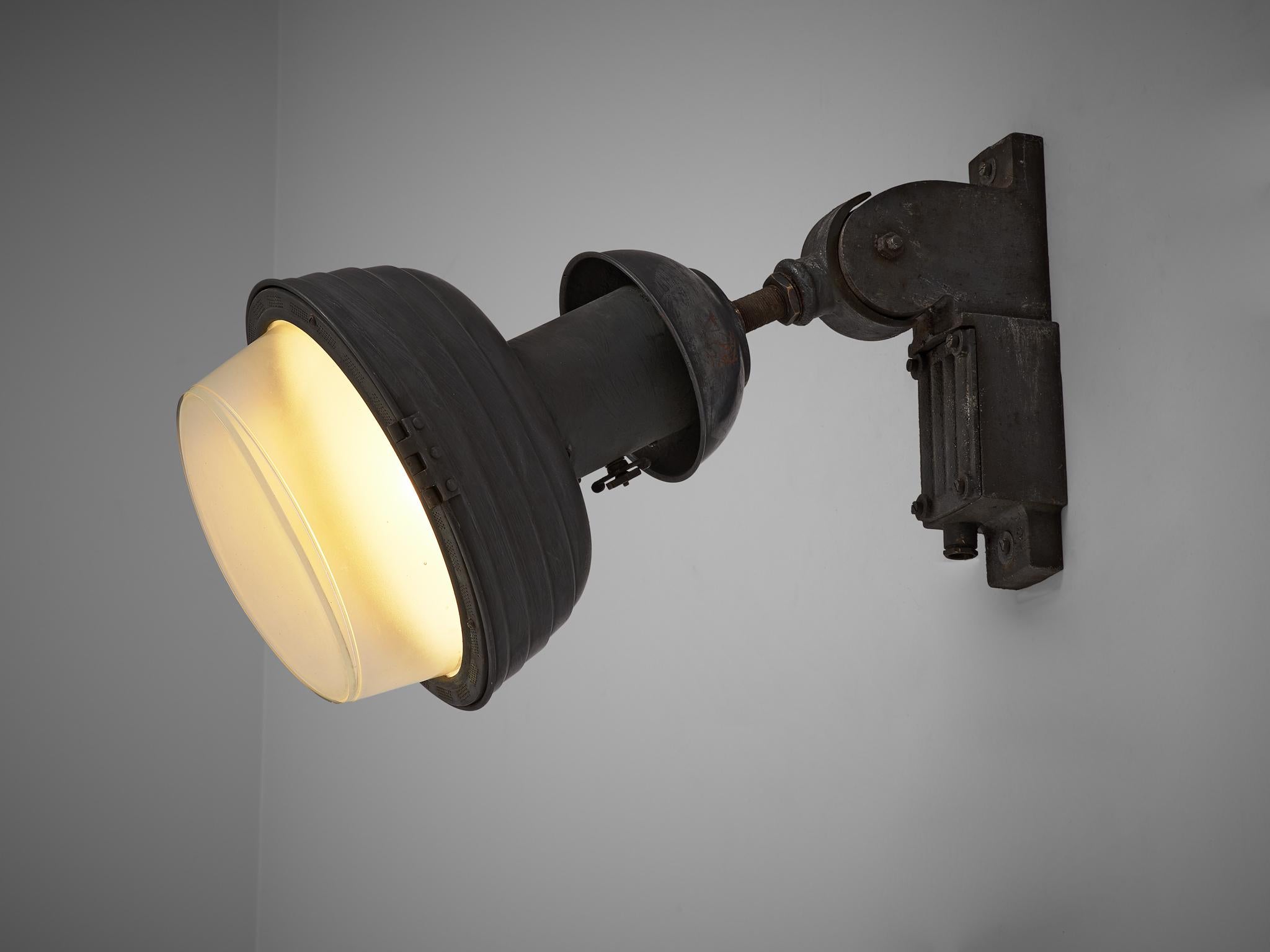 European Set of Industrial Wall Lamps