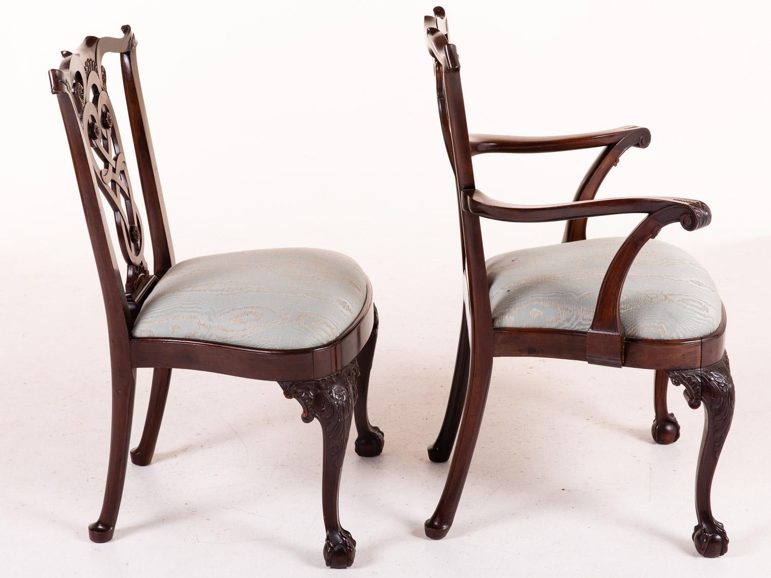 George II Set of Irish Georgian Dining Chairs