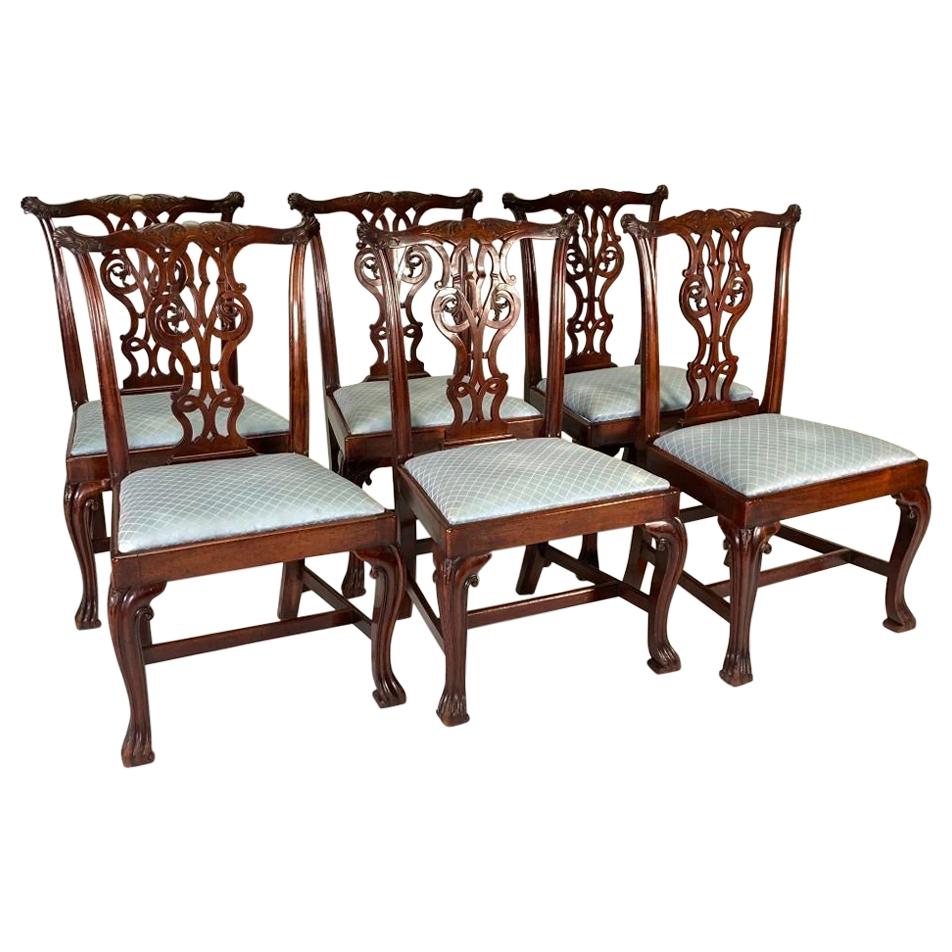 Set of Period 18th c. Irish Dining Chairs For Sale
