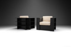 Set of Iron Art Deco Lounge Chairs with Cushions, France ca 1960s