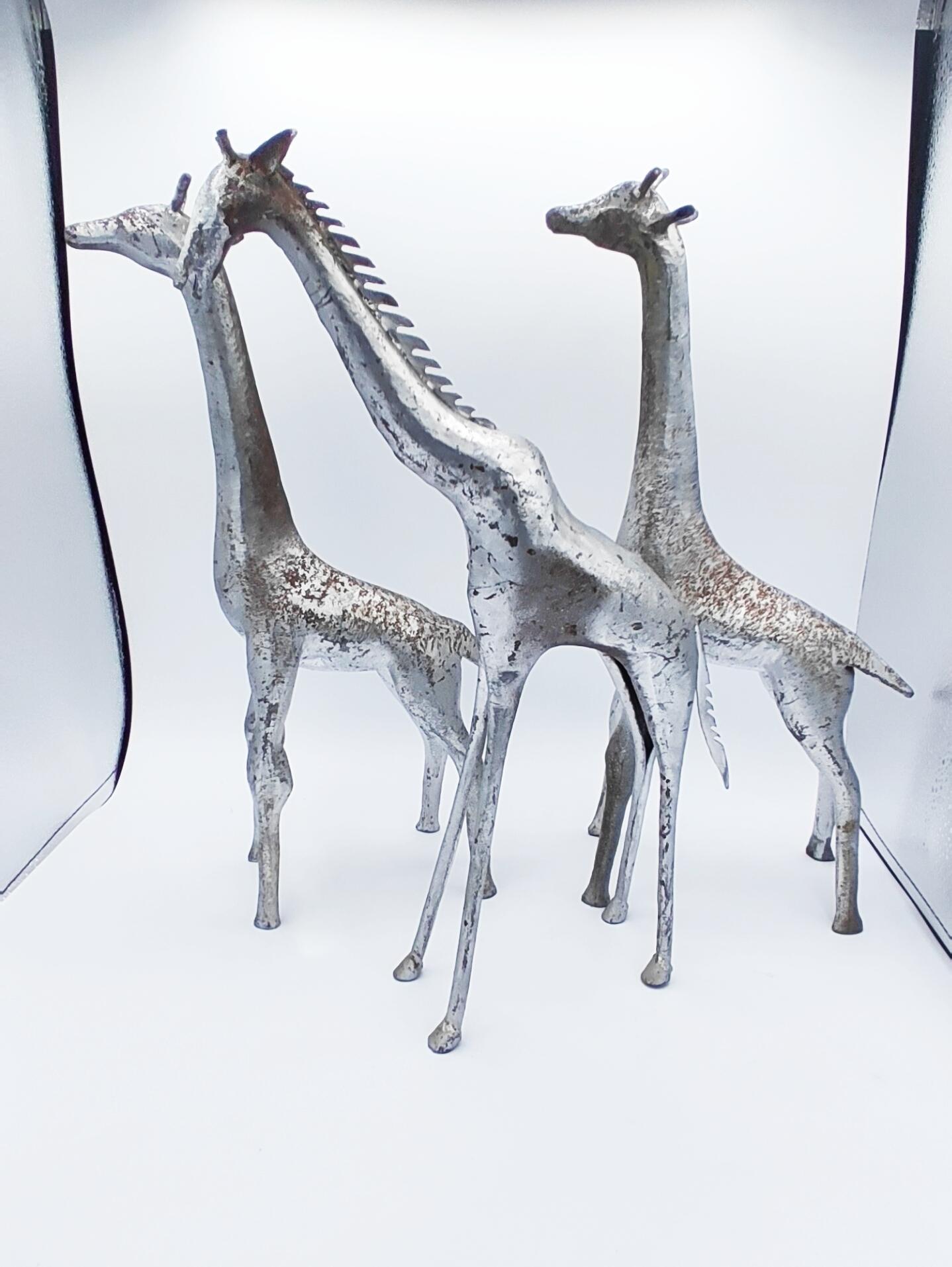 Set of Iron Family Giraffe, Spain 1960s For Sale 4