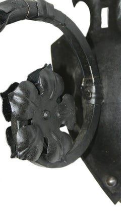 Set of Iron Foliage Sconces, Sold in Pairs