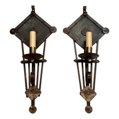 Set of Iron Sconces, Sold per Pair