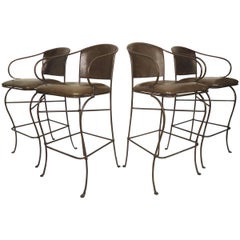 Set of Iron Stools Set of Iron Stools