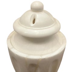 Set of Italian Alabaster Urn Lamps, Sold per Pair