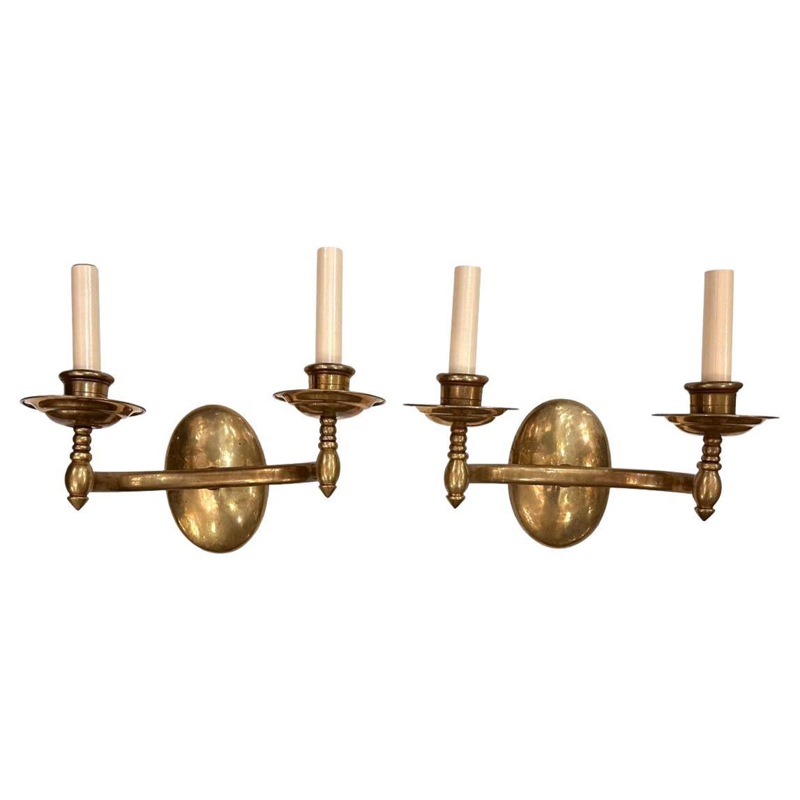 Set of Italian Art Deco Style Sconces, Sold per Pair