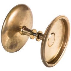 Retro Set of Italian Brass Doorknobs