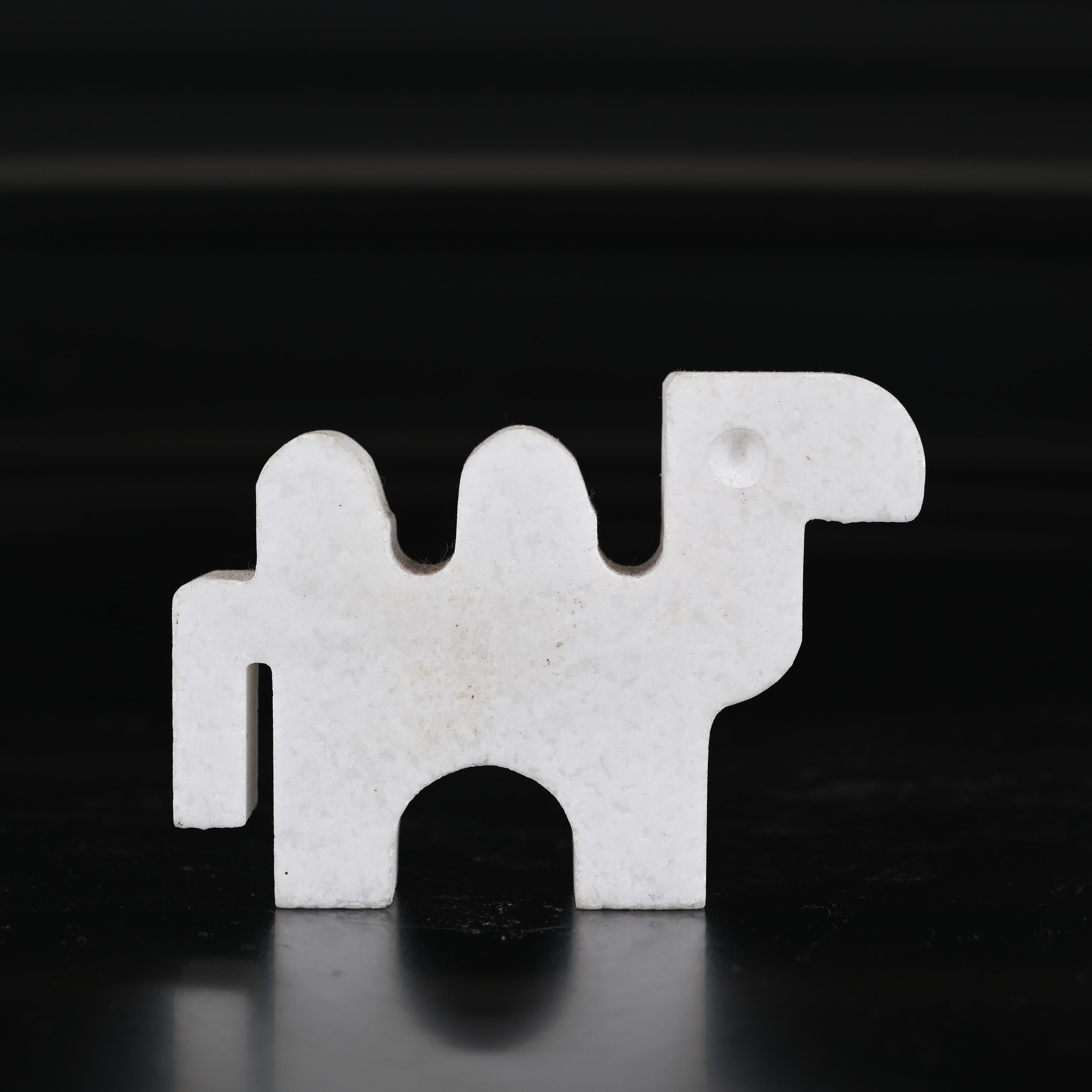 Set di sculture di animali in marmo bianco di Carrara dei Fratelli Mannelli, anni '70 in vendita 10