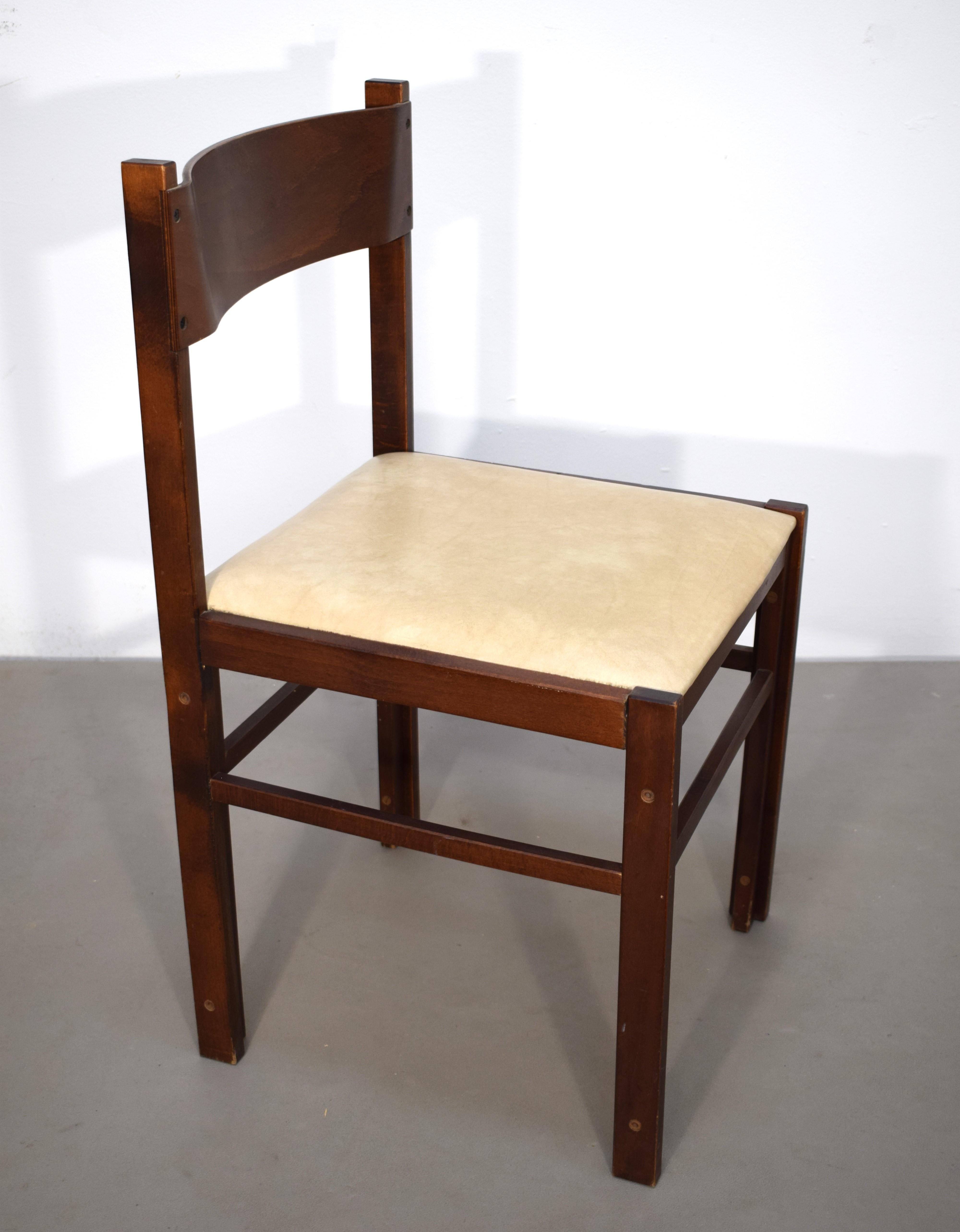 Satz italienischer Stühle von Dal Vera, 1960er Jahre (Moderne der Mitte des Jahrhunderts) im Angebot