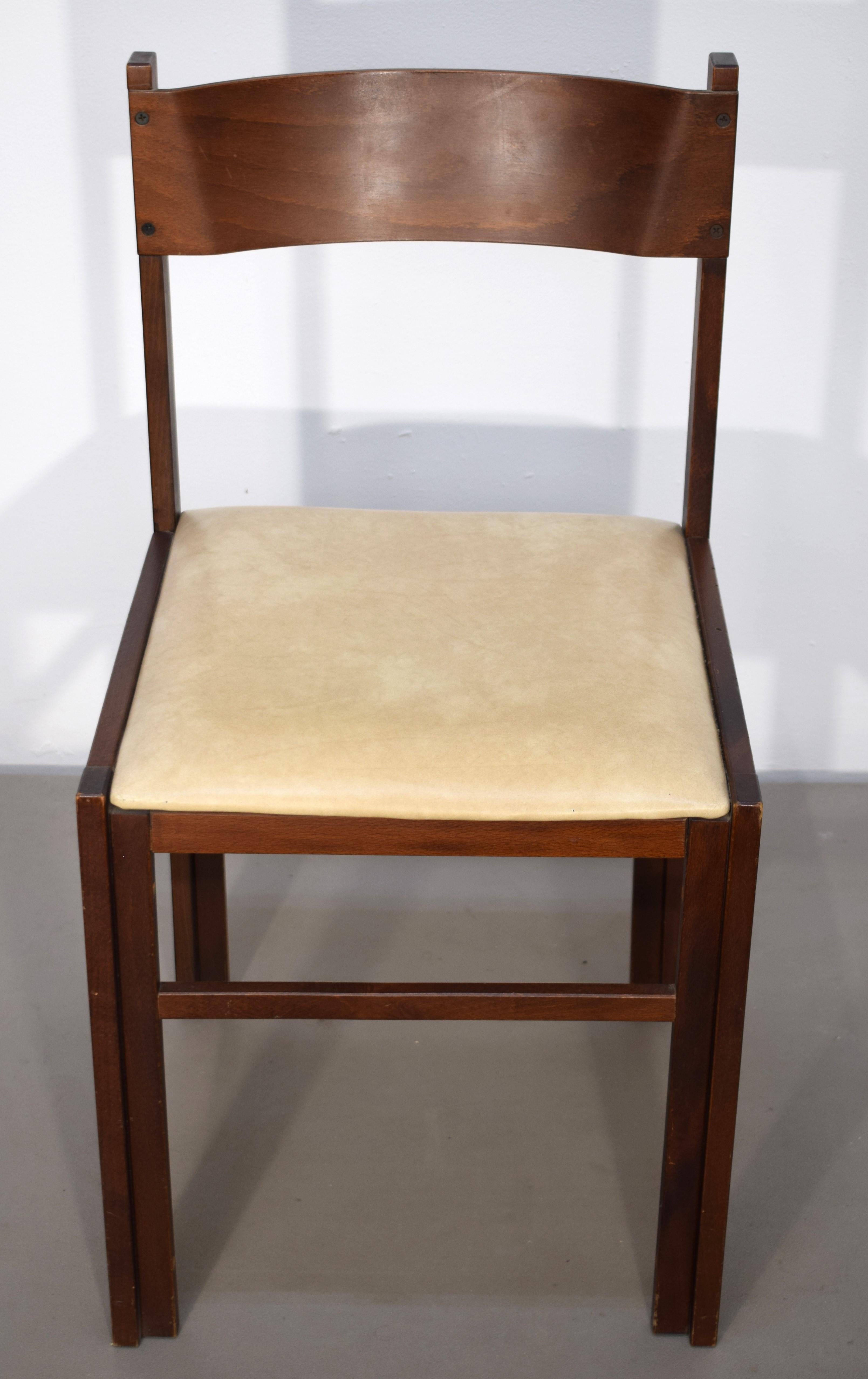 Satz italienischer Stühle von Dal Vera, 1960er Jahre im Zustand „Gut“ im Angebot in Palermo, PA