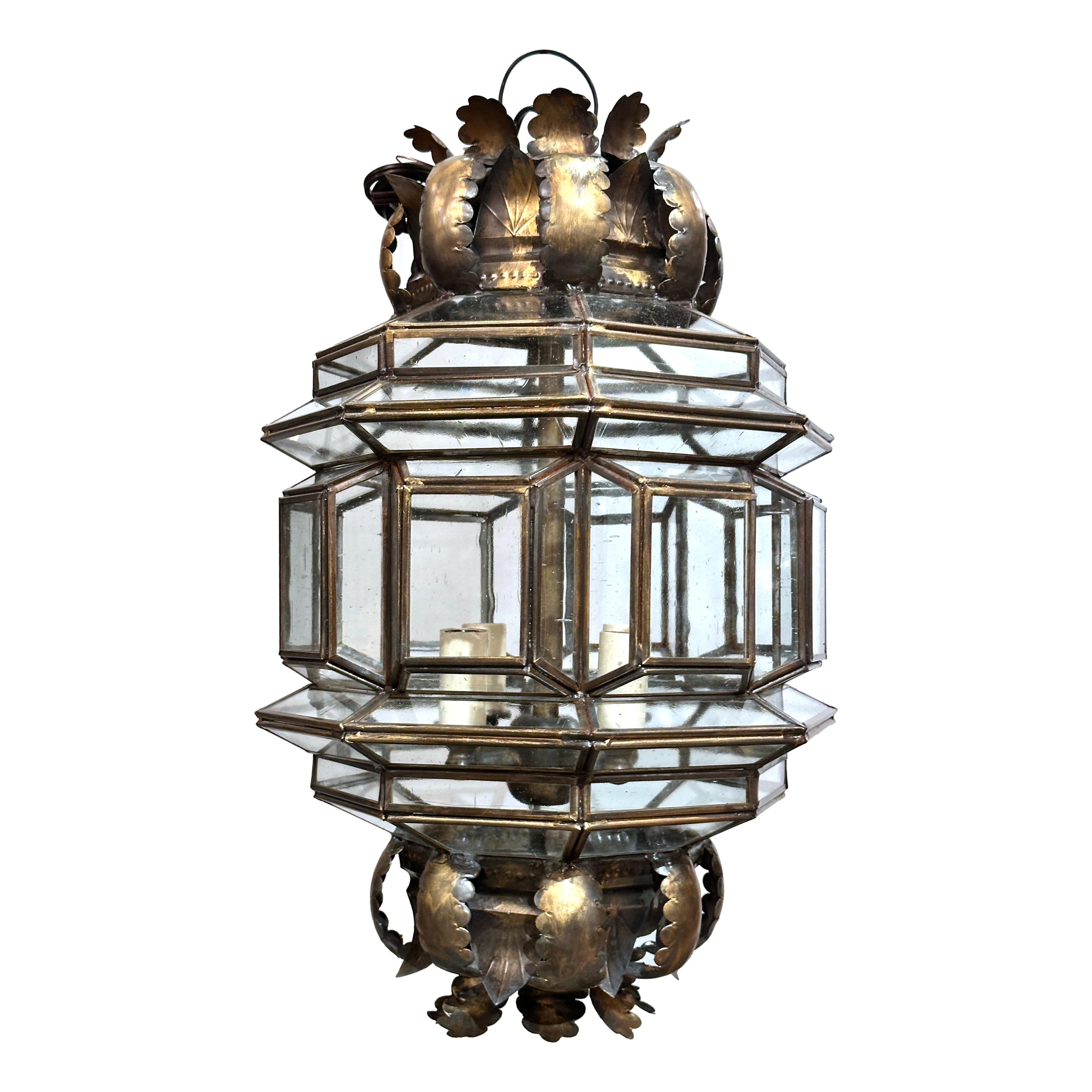 Set of Italian Gilt Lanterns, Sold Individually In Good Condition For Sale In New York, NY