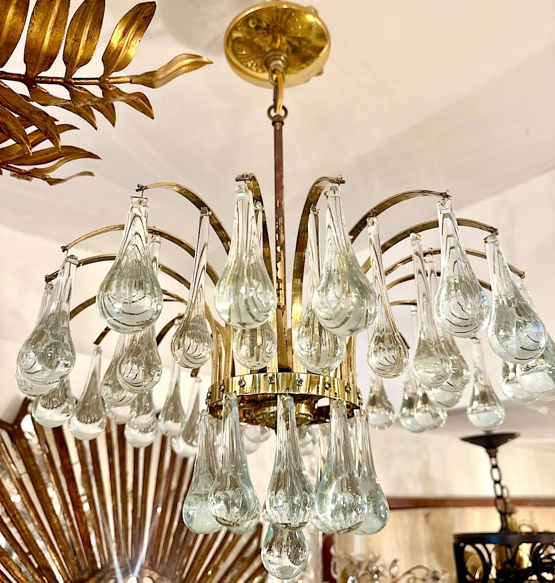 Set di lampade a goccia in vetro italiano, vendute singolarmente in vendita 8