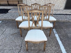 Set Of Italian Louis XVI Style Dining Chairs
