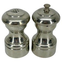 Set of Italian Polished Pewter Salt & Pepper Shakers