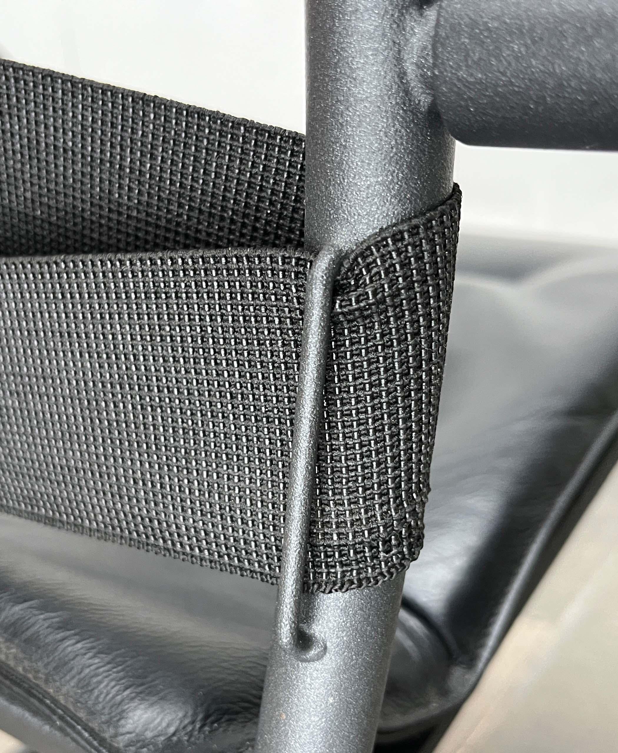 Set of Italian Postmodern Cantilevered Canasta Armchairs from Heron Parigi 1980s For Sale 7