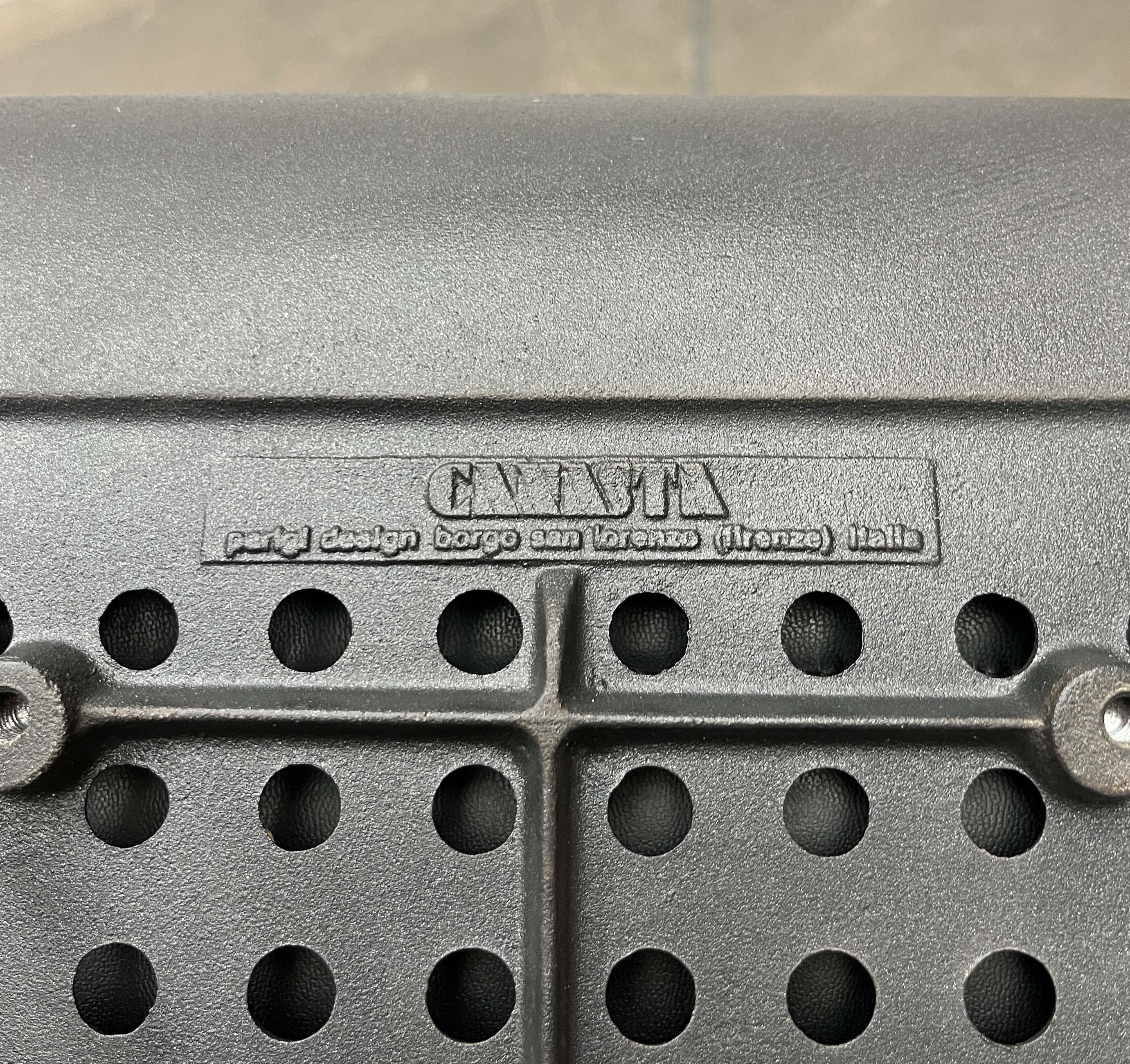 Set of Italian Postmodern Cantilevered Canasta Armchairs from Heron Parigi 1980s For Sale 10