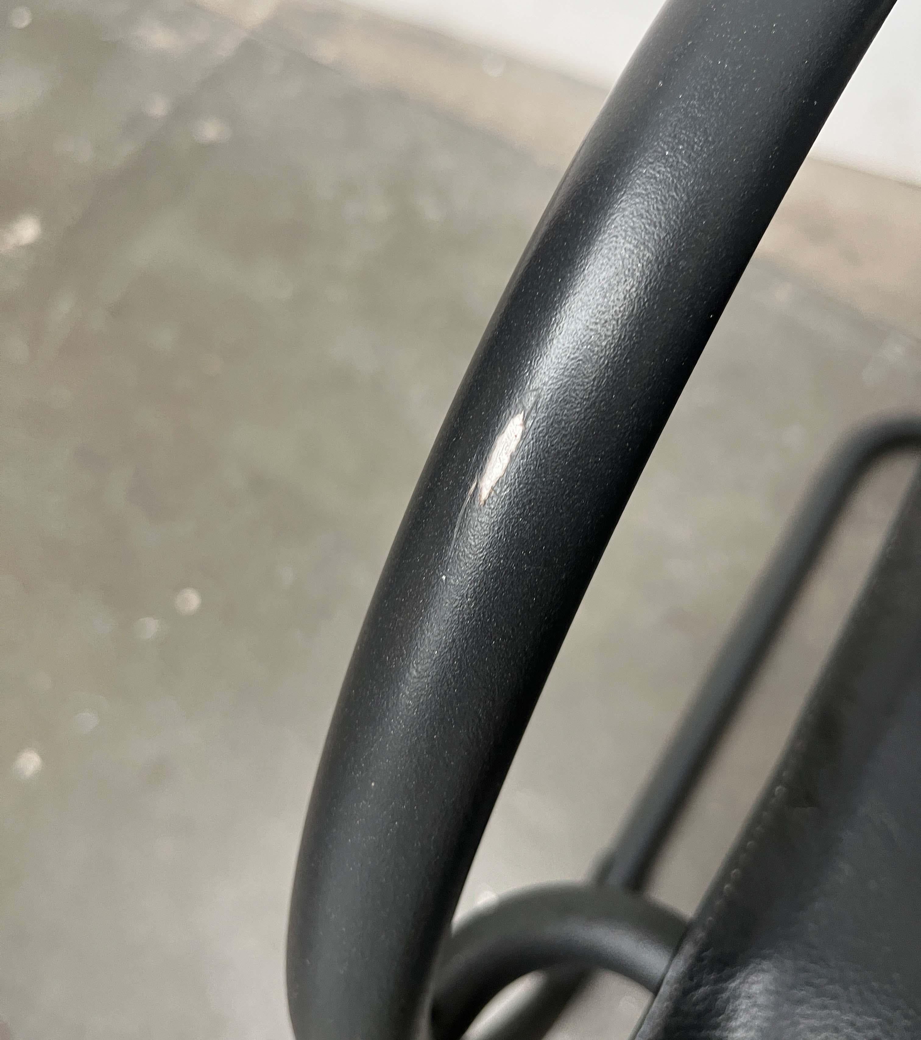 Set of Italian Postmodern Cantilevered Canasta Armchairs from Heron Parigi 1980s For Sale 13