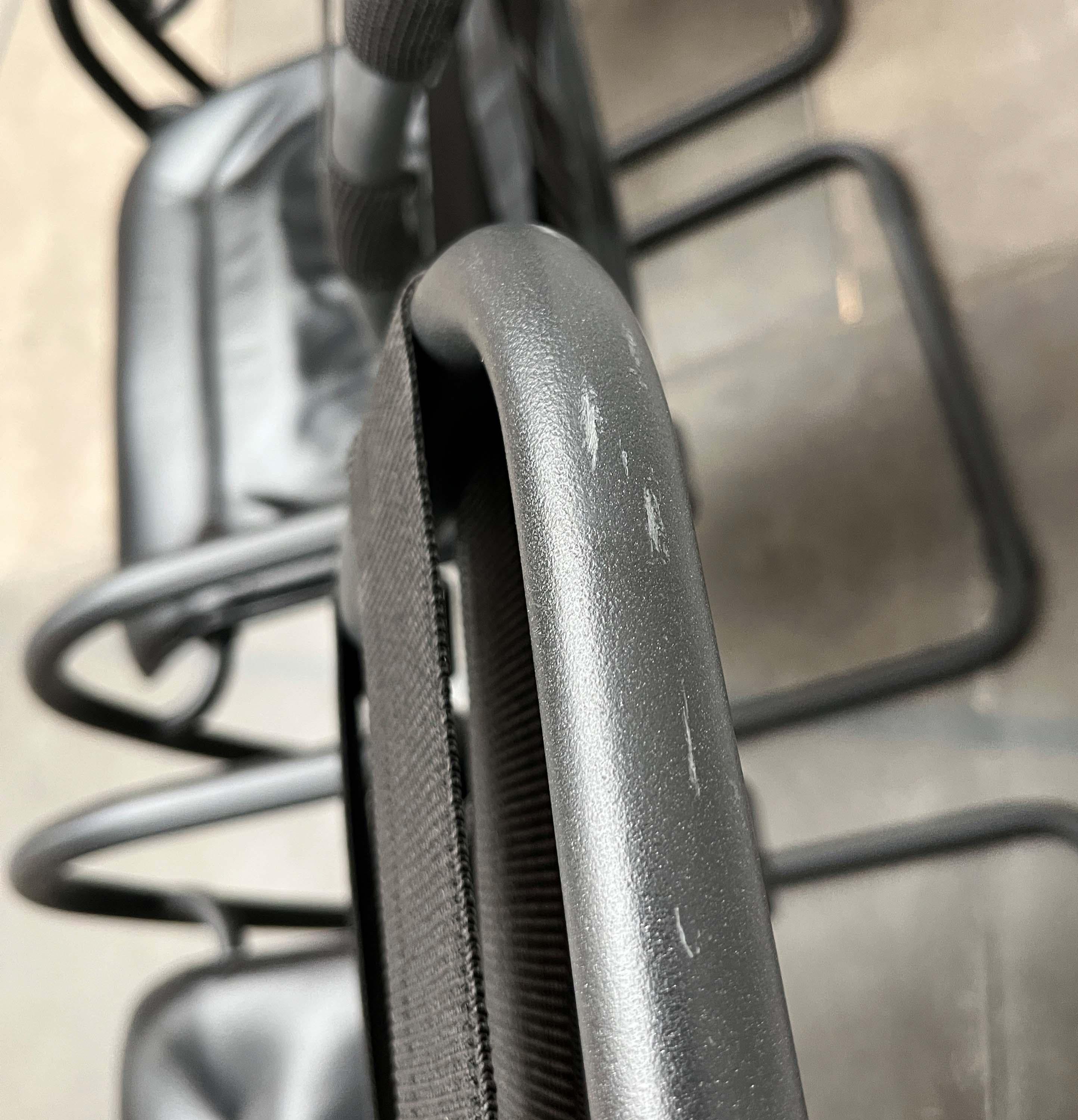 Set of Italian Postmodern Cantilevered Canasta Armchairs from Heron Parigi 1980s For Sale 14