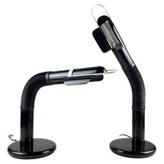 Vintage Set of Italian Targetti Table Lamps with adjustable light directions