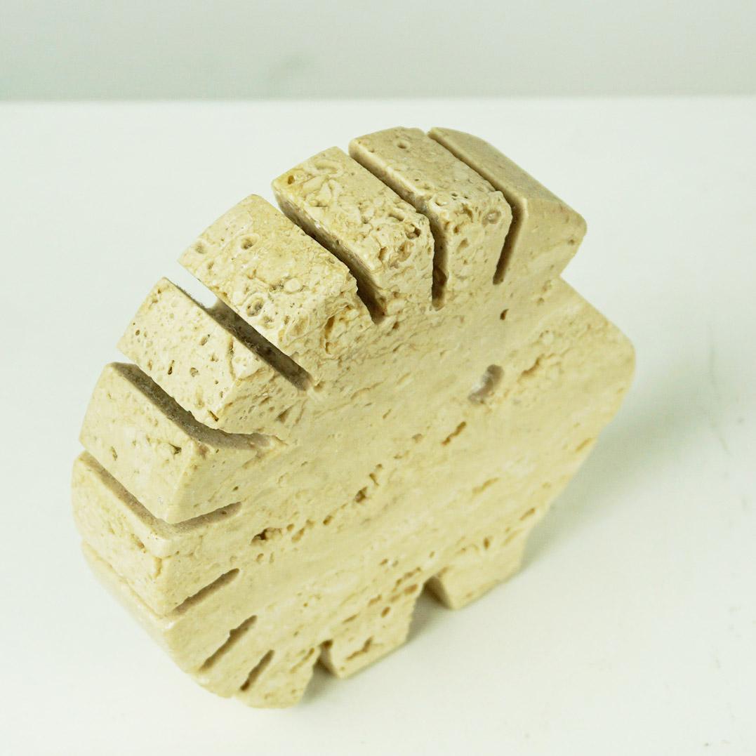 Set of Italian Travertine Animal Sculptures by Enzo Mari for Fratelli Manelli 9