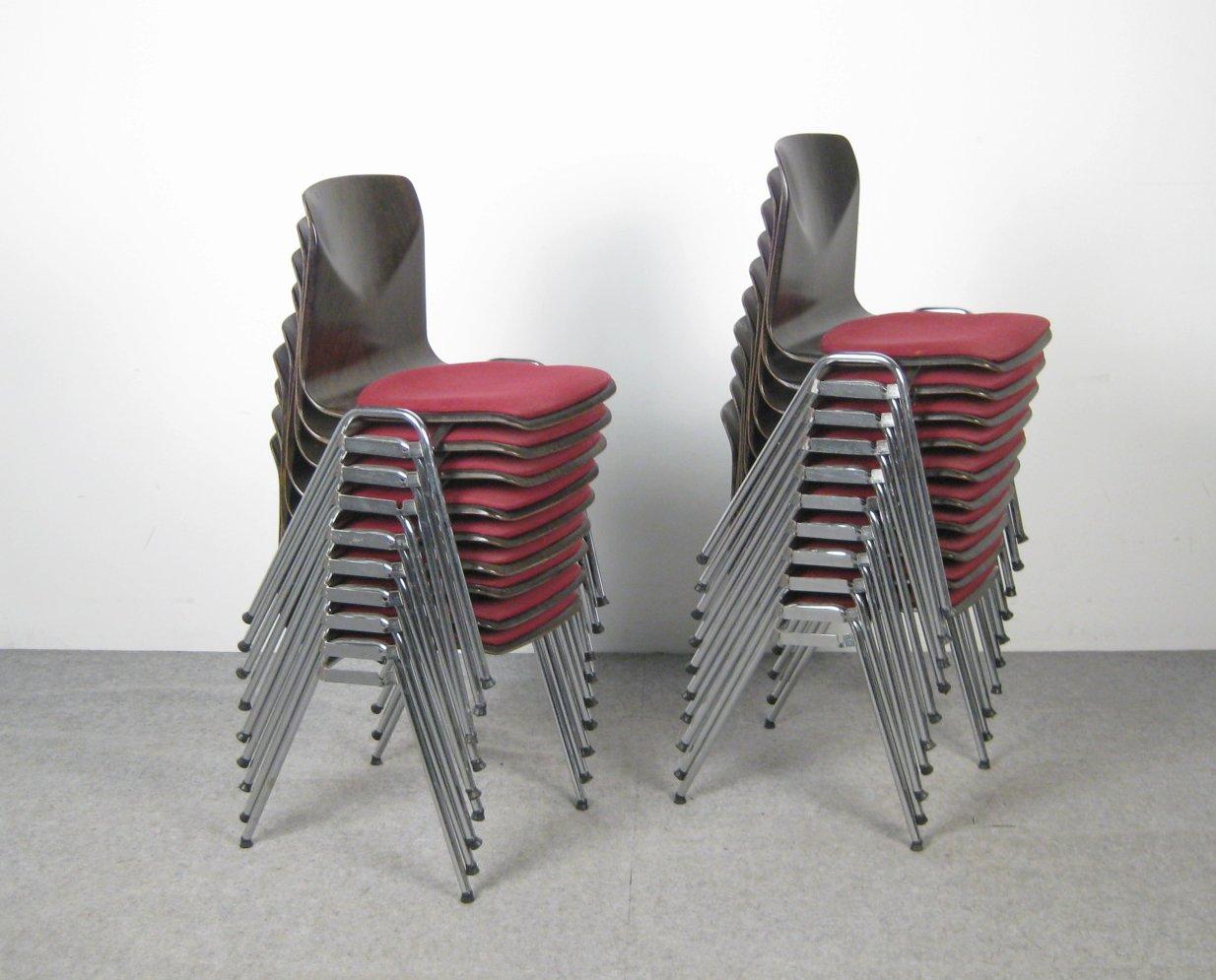 Danish Mid Century Set of Jahre von Thur-Op Set Pagwood Chairs, 1970s