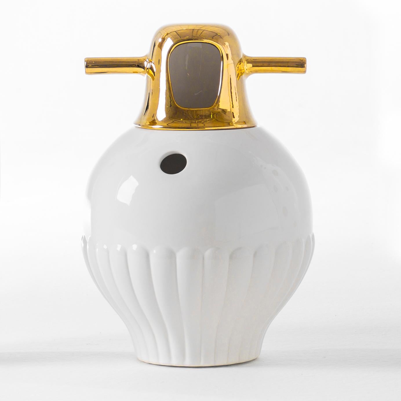 Spanish Set of Jaime Hayon Contemporary Glazed Stoneware 'Showtime 10' Vases