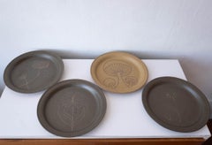 Set of Jane and Gordon Martz Pottery Plates and Bowl
