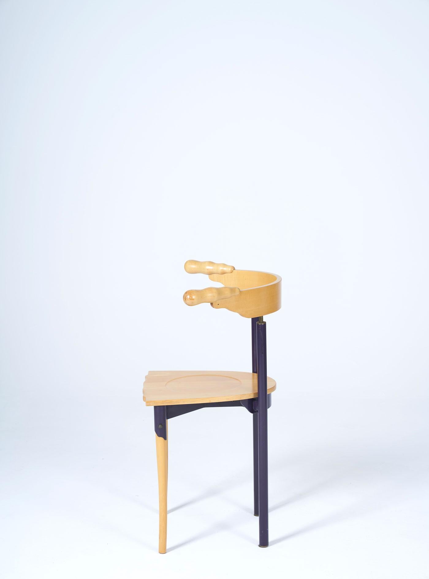 Set of 'Jansky' wooden chairs by Borek Sipek 1