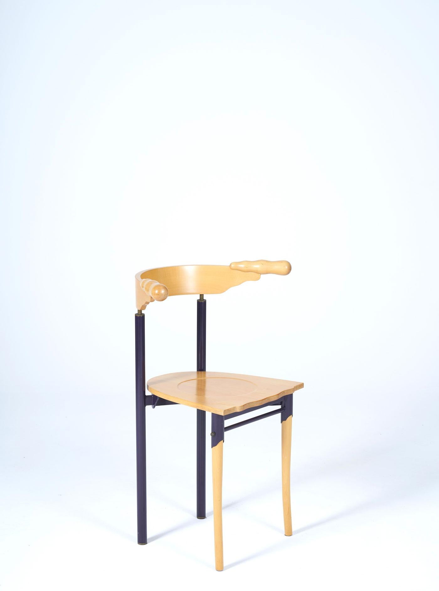 Set of 'Jansky' wooden chairs by Borek Sipek 4