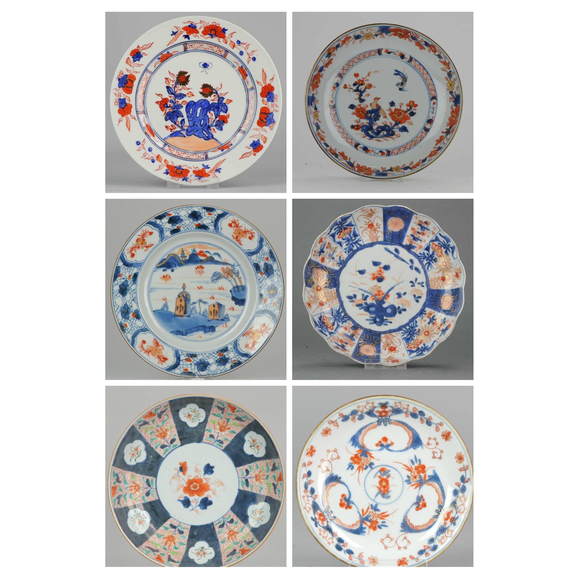 Set japanischer und chinesischer Imari-Wandschmuckteller aus Porzellan, China