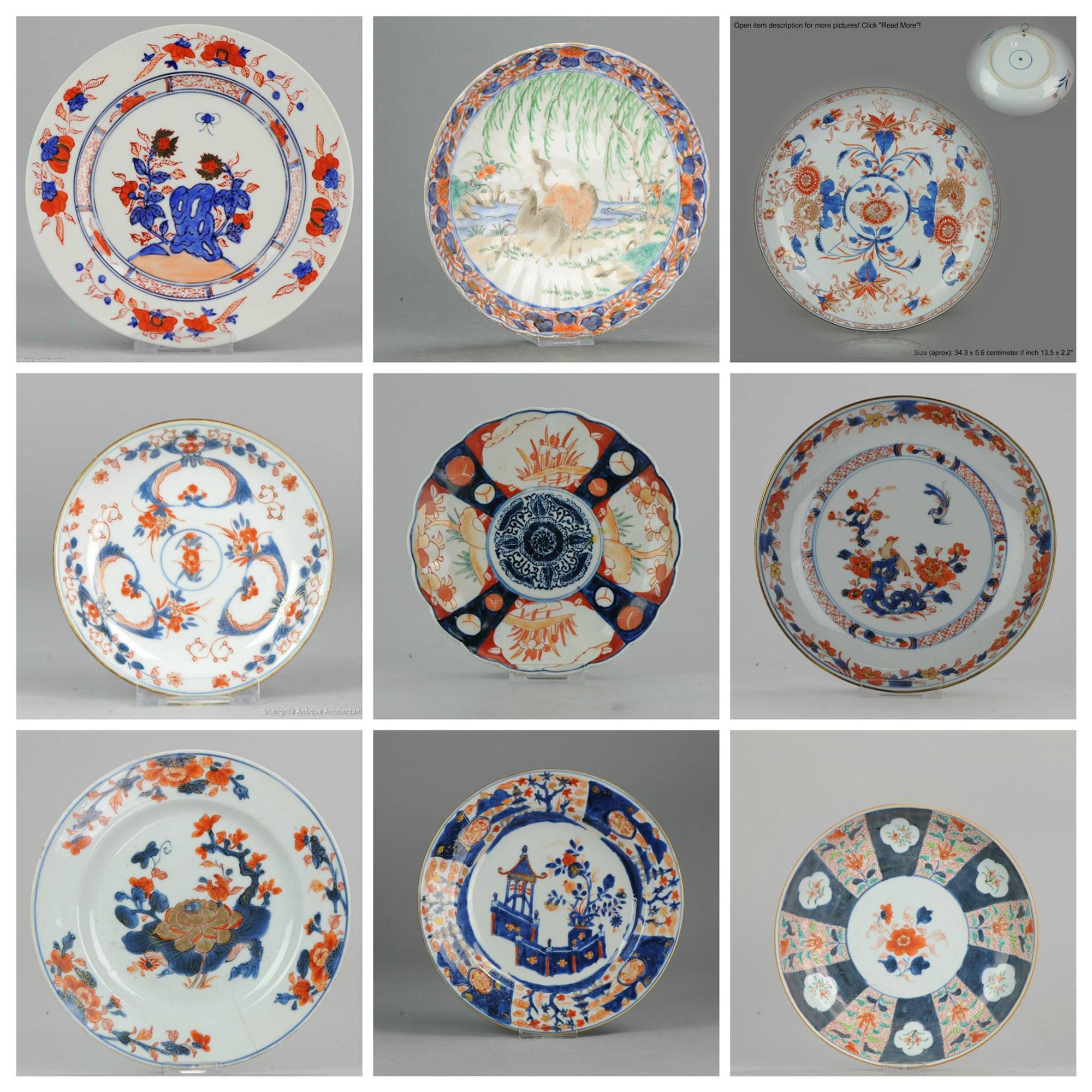 Set of Japanese & Chinese Imari Plates Wall Decoration Porcelain, China For Sale