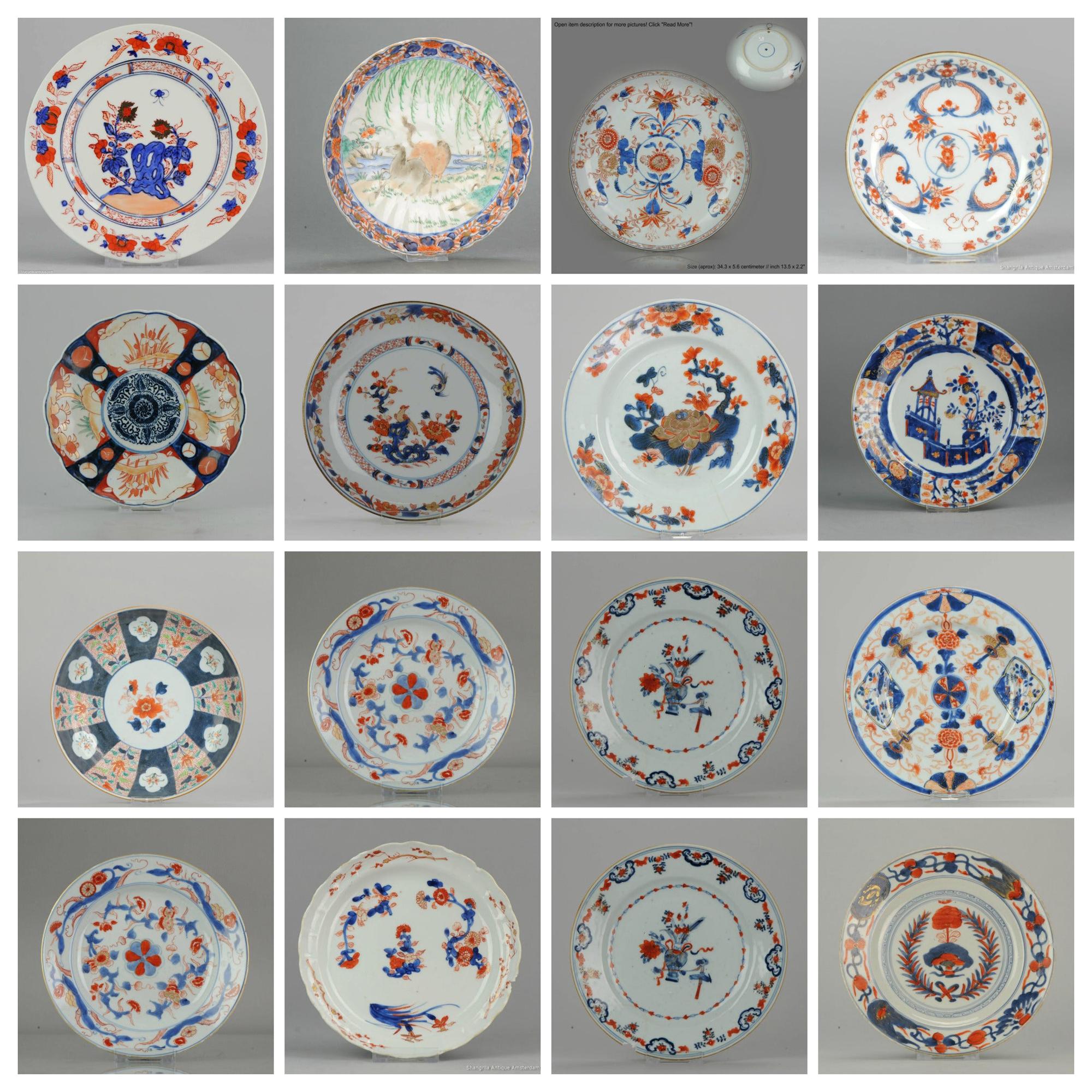 Satz von japanischen & Chinesische Imari-Platten Wanddekoration Porzellan China