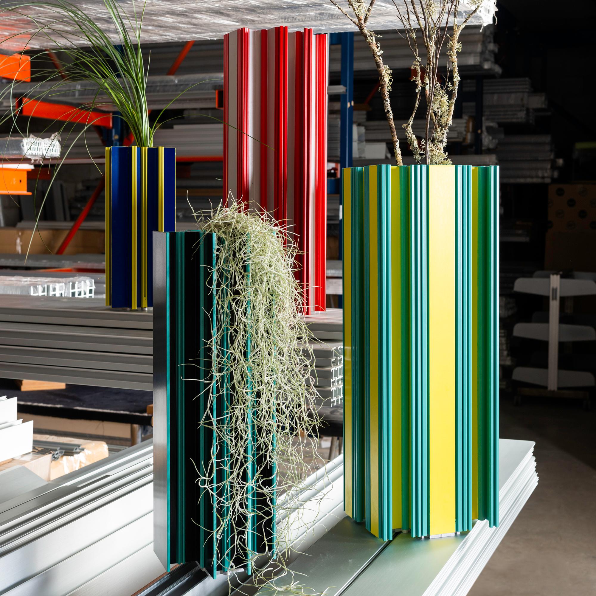 Contemporary Set of Jorge Penadés Aluminum Multi-Color Piscis Collection by BD Barcelona