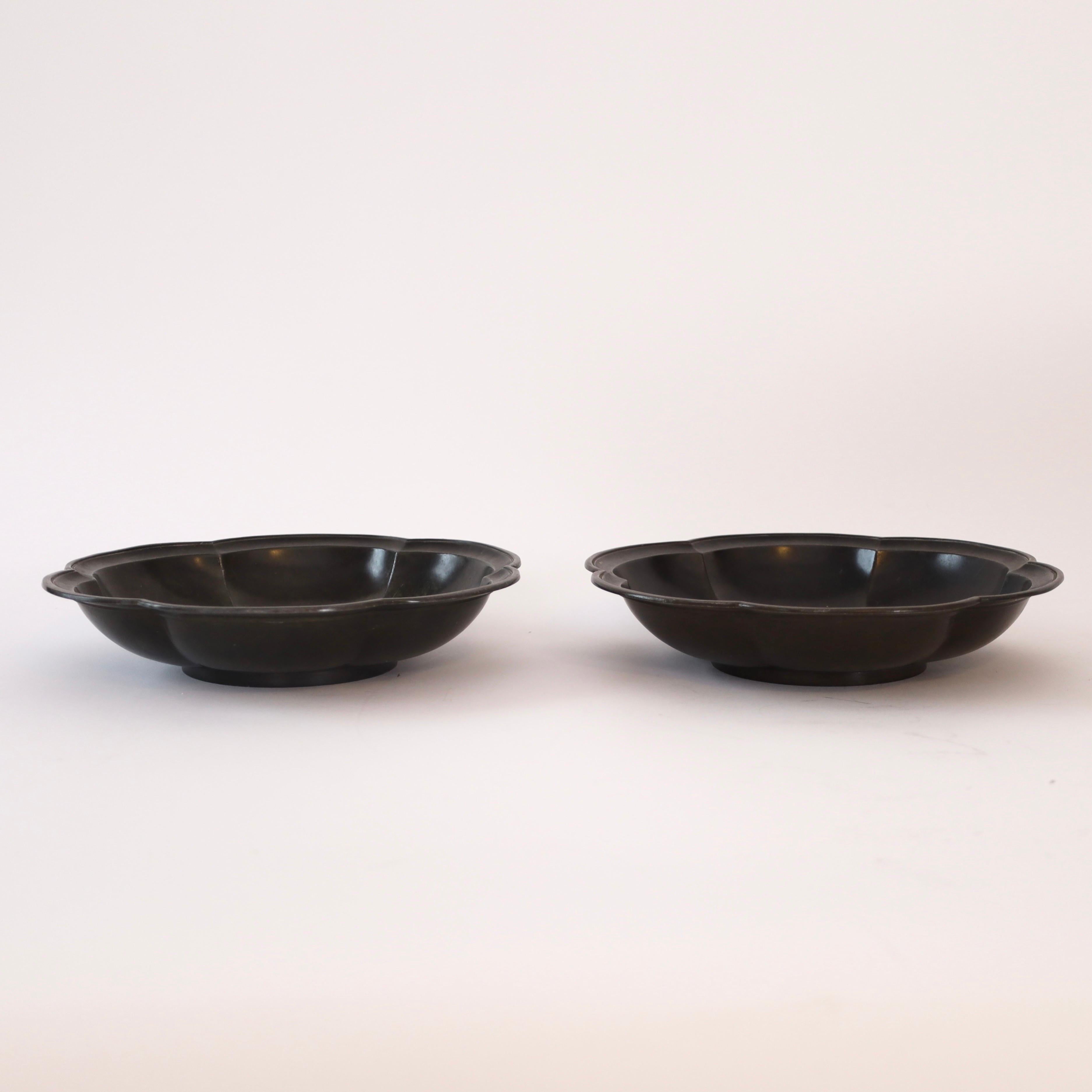 Milieu du XXe siècle Ensemble de bols Art déco Just Andersen, années 1930, Danemark en vente