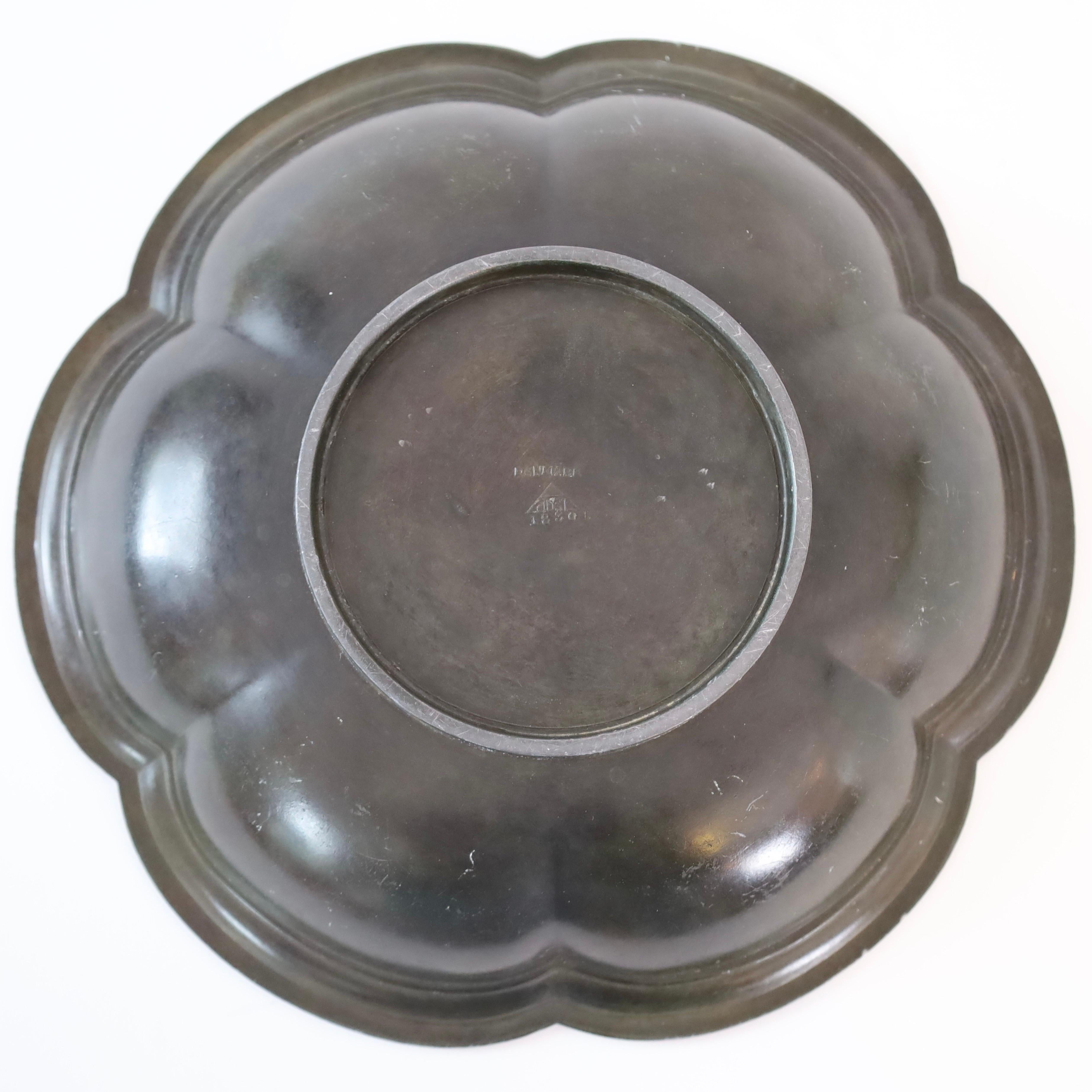 Ensemble de bols Art déco Just Andersen, années 1930, Danemark en vente 3