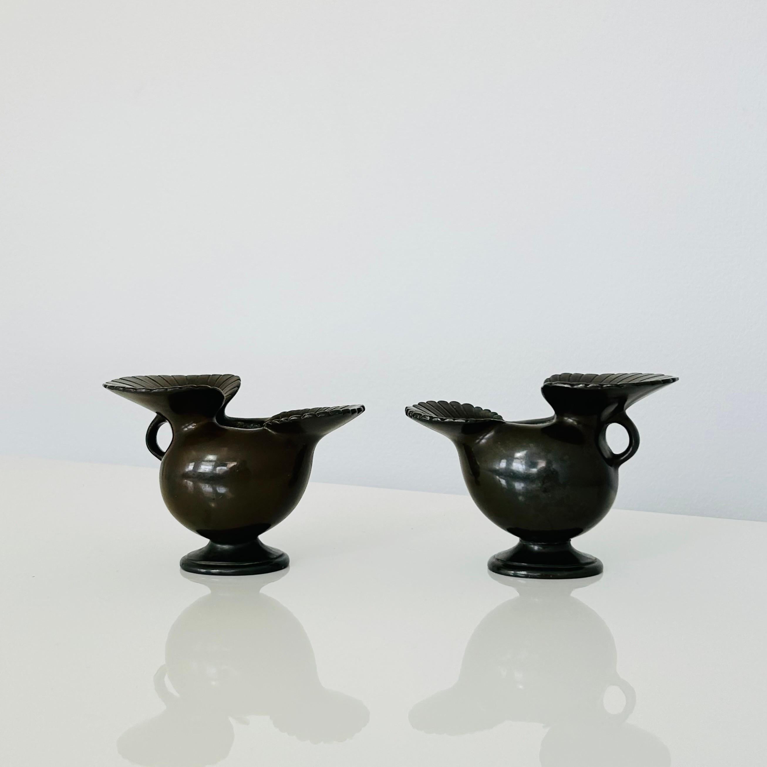 Set von Just Andersen Art-Déco-Vasen, 1920er-Jahre, Dänemark im Angebot 4