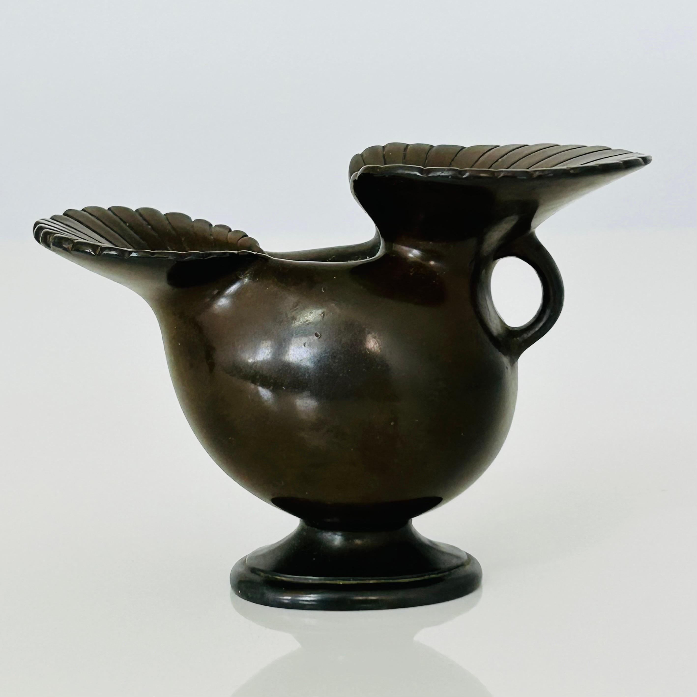 Set von Just Andersen Art-Déco-Vasen, 1920er-Jahre, Dänemark (Metall) im Angebot