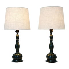 Ensemble de lampes de bureau Just Andersen, années 1920, Danemark Ensemble de lampes de bureau Just Andersen, années 1920, Danemark