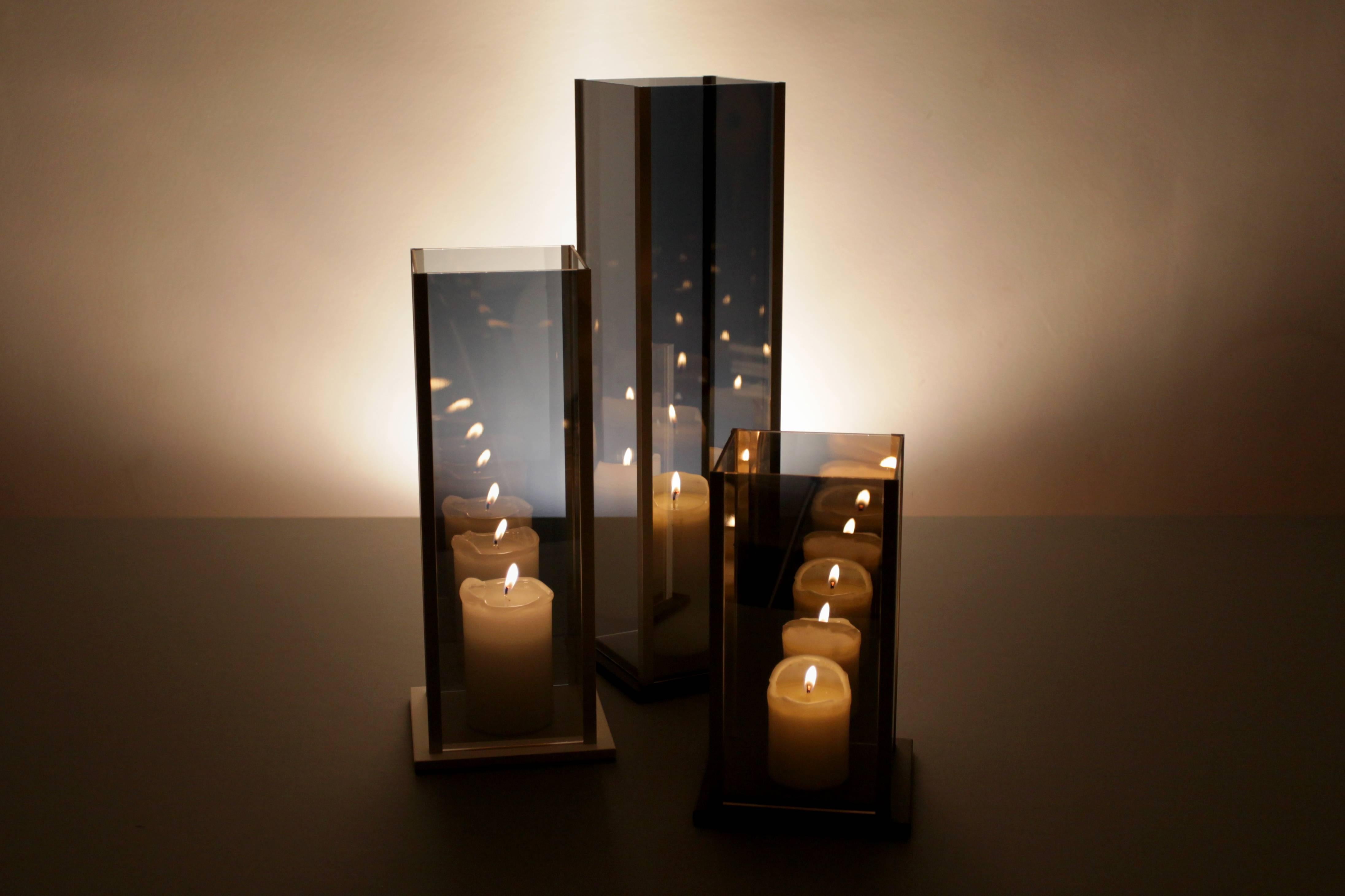 Post-Modern Set of Kaleido12, Candleholders by Arturo Erbsman For Sale