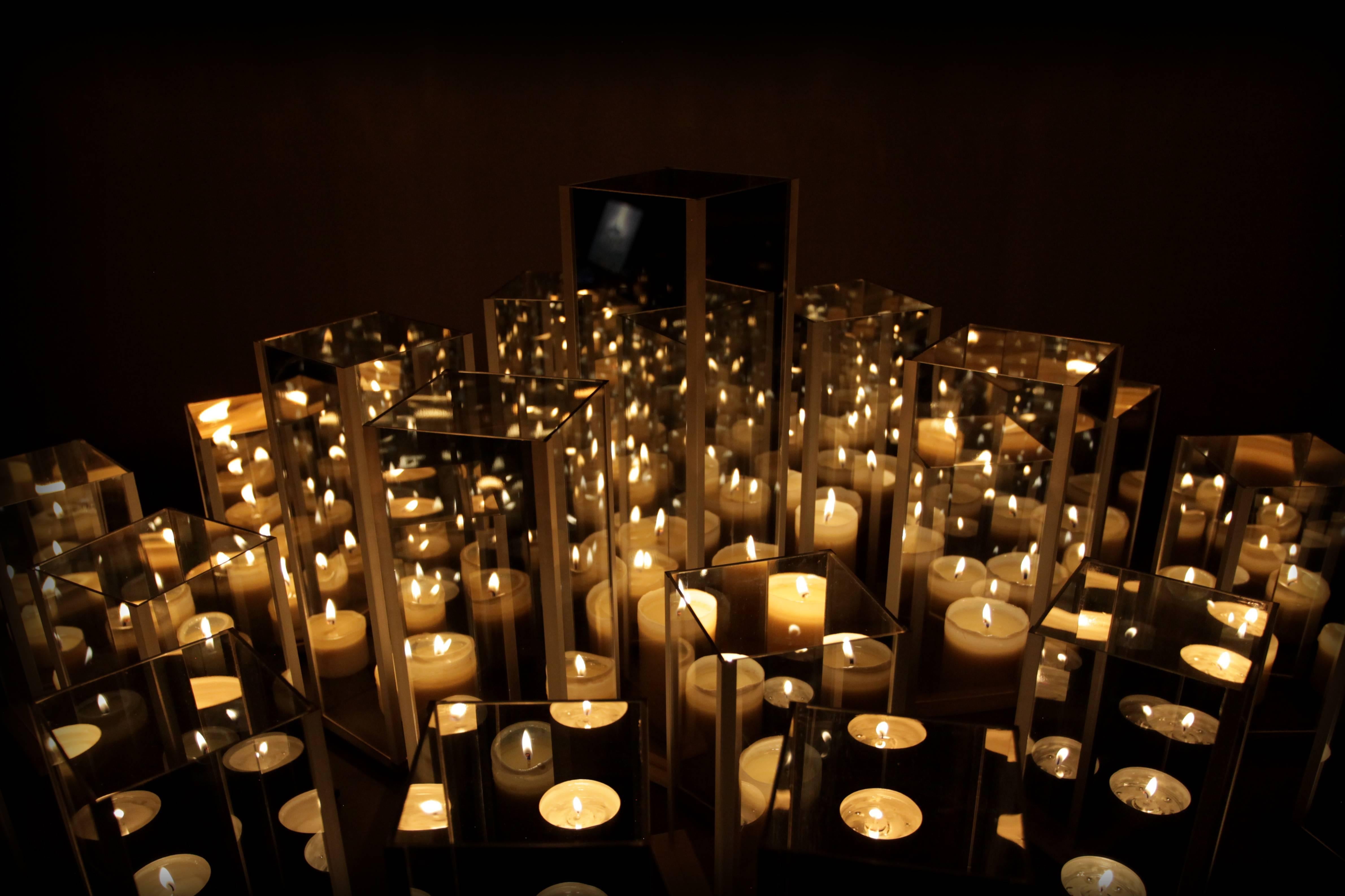 Mirror Set of Kaleido12, Candleholders by Arturo Erbsman For Sale