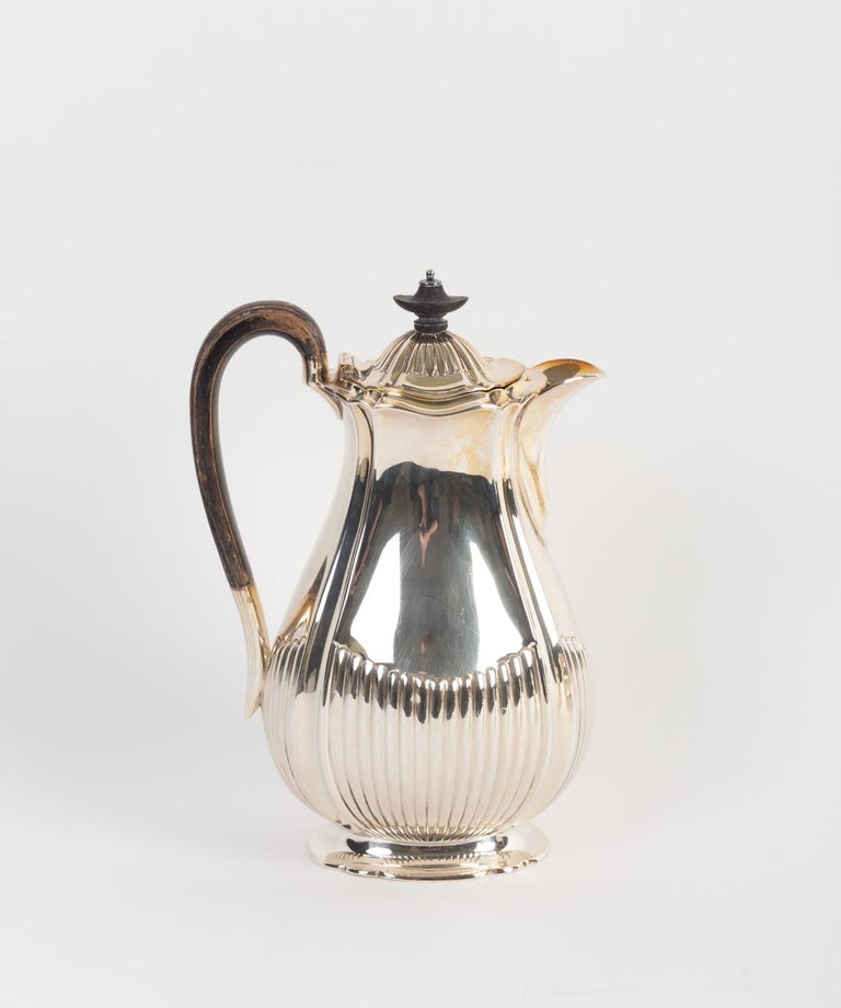 Napoleon III Set of Kettles, Coffee Pot, Milk Jug and Sugar-Basin For Sale