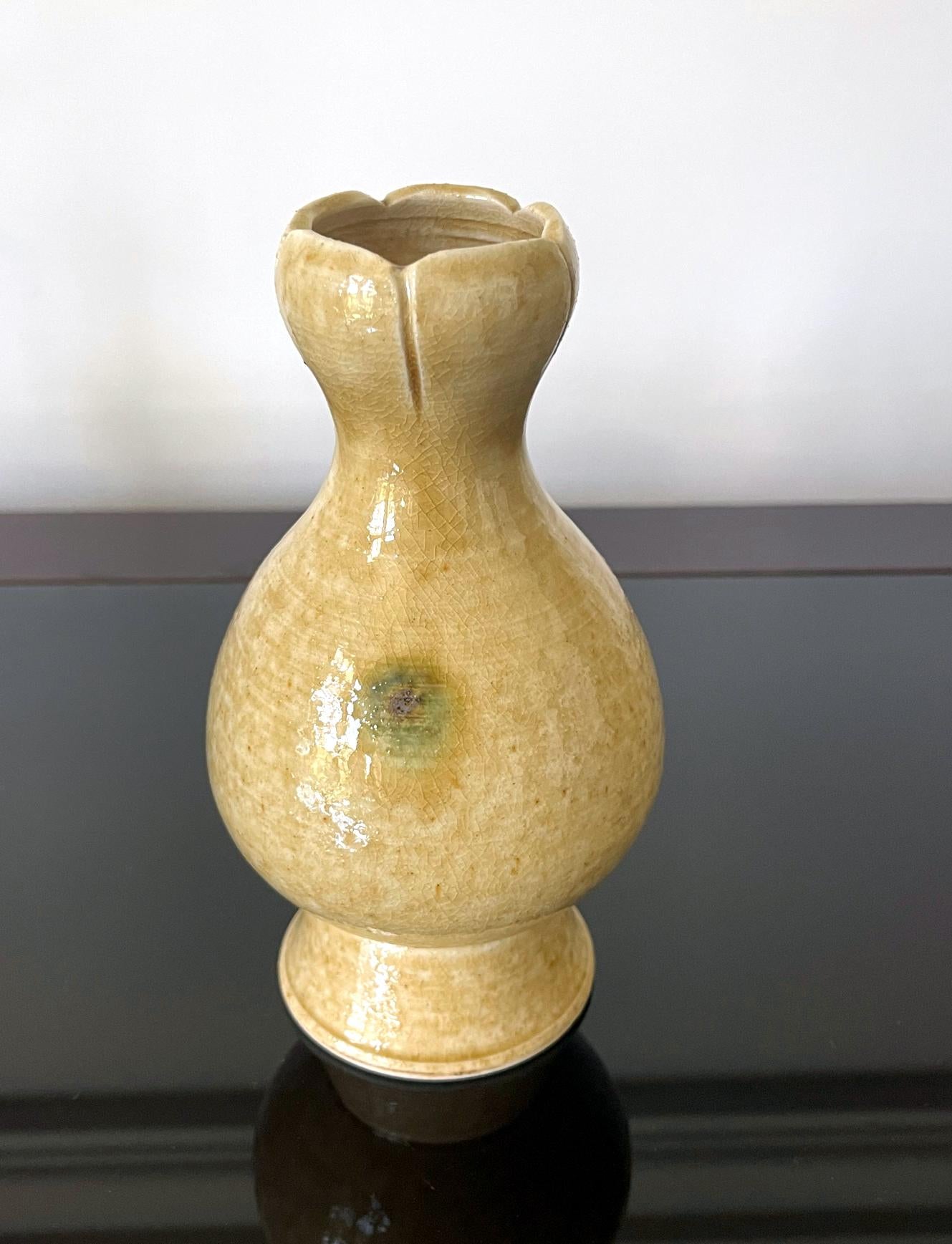 Set of Ki-Seto Ceramic Altar Pieces from Korean Empire Period For Sale 2