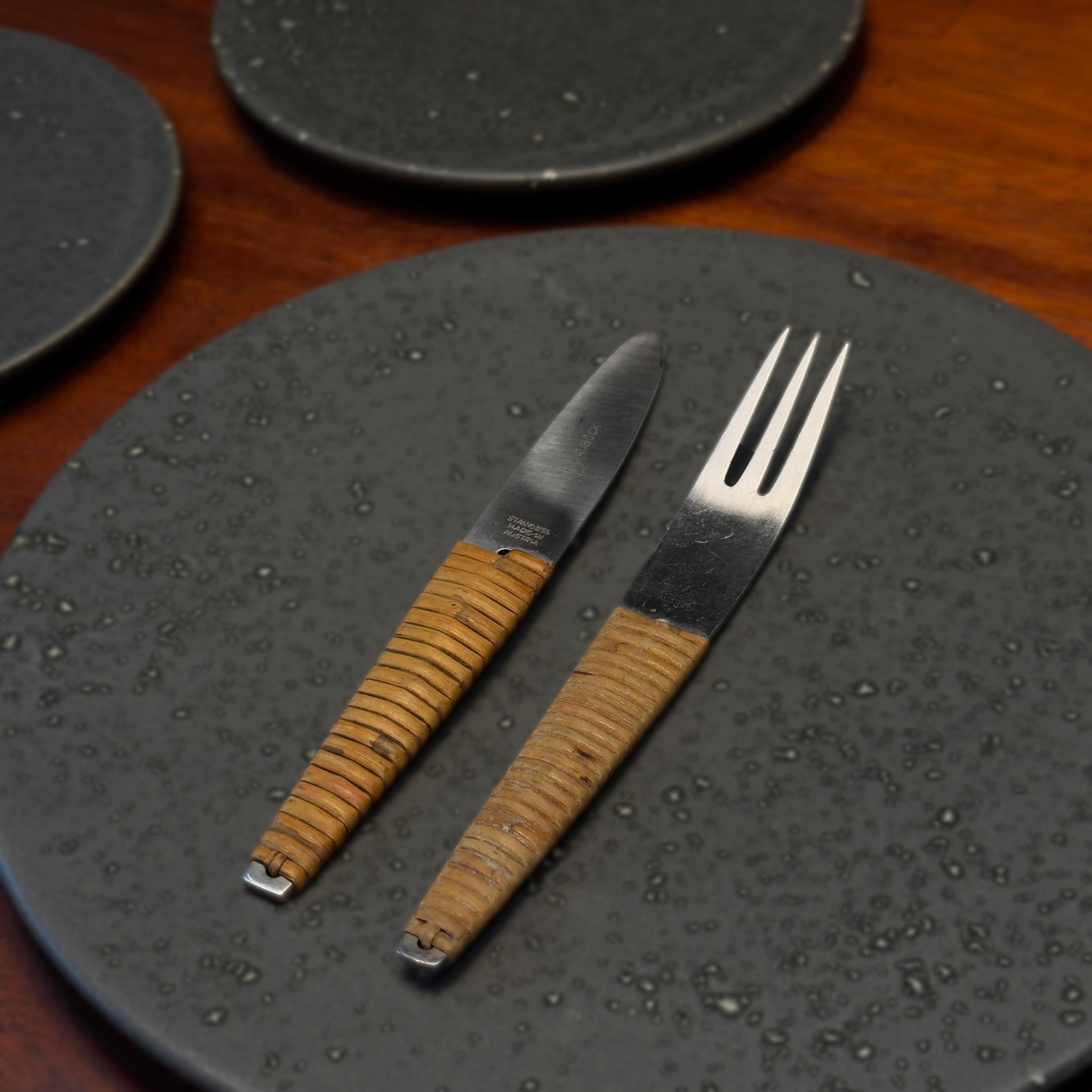 Set of Knife & Fork / Carl Auböck II, 1950 In Good Condition For Sale In London, GB